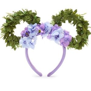 Minnie Mouse Purple Hydrangea Ears Headband For Adults